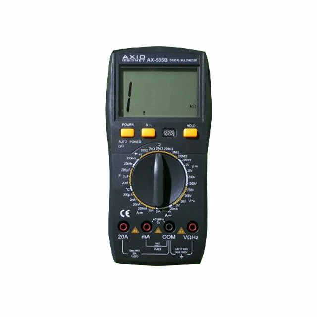 multimetru digital, AXIOMET, AX-585B, 10&micro;V...200mV-1kV, 10nA...200&micro;A-20A