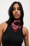 Answear.LAB esarfa de matase culoarea bordo, modelator