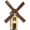 Set Moara de vant din lemn decorativa pentru perete, Walachia