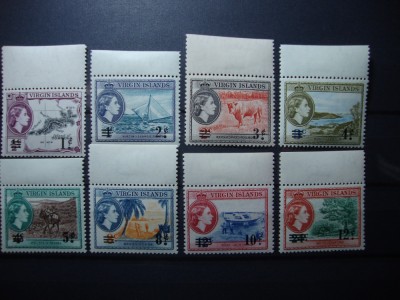 VIRGIN ISLANDS SUPRATIPAR ELISABETA II MH/MNH foto
