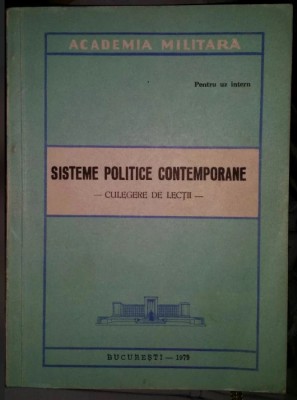 Sisteme politice contemporane Culegere de lectii/ C. Poenaru, V. Gherghescu foto