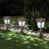 Felinar Solar, Lampi Solare, Stick Lantern, Culoare Bronz, Lungime 26cm