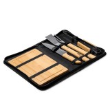 Kit Complet Gratar cu Tocator si Spatula, Marime universala, Rosu