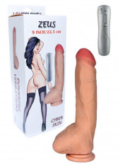 Dildo penis &amp;icirc;n cyberskin natural 7 moduri 25cm foto