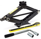 Cric trapezoidal 2T 105-410mm cu clichet si o cheie telescopica pentru roti SN4549