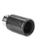 Ornament toba esapament din inox cu aspect carbon 35-50 mm, lungime 145 mm