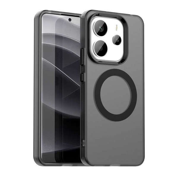 Husa MagSafe pentru Xiaomi Redmi Note 14 4G (Standard), Techsuit, CandyCase, Neagra