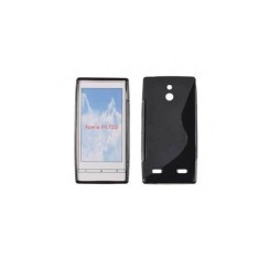 Husa Silicon Sony Xperia P lt22i Black S-Line
