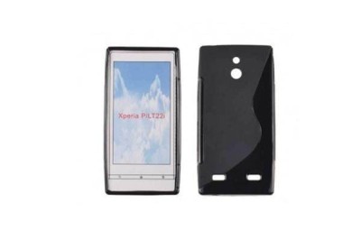 Husa Silicon Sony Xperia P lt22i Black S-Line foto