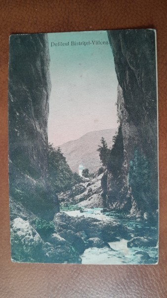 Carte postala, Defileul Bistritel-Valcea, 1915