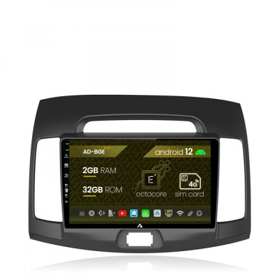 Navigatie Hyundai Elantra (2006-2011), Android 12, E-Octacore 2GB RAM + 32GB ROM, 9 Inch - AD-BGE9002+AD-BGRKIT178 foto