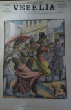 Ziarul Veselia : DIN NASDRAVANIILE CARNAVALULUI, gravură, 1905