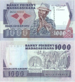 1988 , 1,000 francs ( P-72b ) - Madagascar