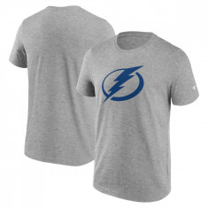 Tampa Bay Lightning tricou de bărbați Primary Logo Graphic Sport Gray Heather - L