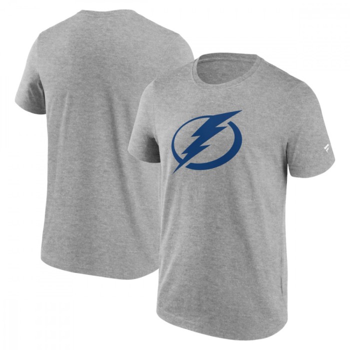 Tampa Bay Lightning tricou de bărbați Primary Logo Graphic Sport Gray Heather - M