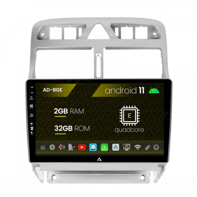 Navigatie Peugeot 307, Android 11, E-Quadcore 2GB RAM + 32GB ROM, 9 Inch - AD-BGE9002+AD-BGRKIT266 foto