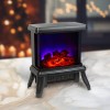 Semineu electric - 900/1800 W Bewello - &icirc;ncalzitor radiant + LED - 36 x 21,5 x 36 cm Best CarHome