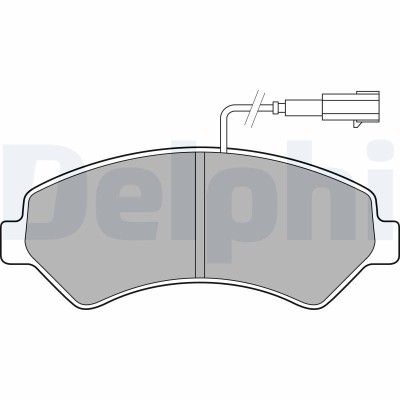 DELPHI LP2492 set placute frana,frana disc foto