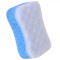 Burete Baie, Multi Foam, Exfoliant, Lungime 16 cm, Grosime 5 cm, Albastru Alb