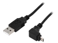 Cablu USB 2.0 A la Micro B unghi 1.8m