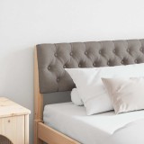 VidaXL Tăblie tapițată Gri taupe 180 cm Lemn de pin masiv 879162