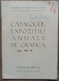 Catalogul expozitiei anuale de grafica 1958// semnatura Bogdan Gheorghiu