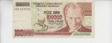 M1 - Bancnota foarte veche - Turcia - 100 000 lire