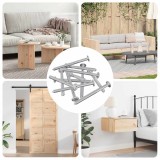 vidaXL Șuruburi pentru mobilă 12 pcs Argintiu M6 x 70 mm Oțel 864398