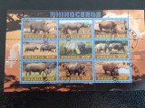 Ruanda-fauna ,rinoceri-bloc stampilat