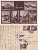 Carte Postala Sighisoara, Vedere Cenzurata Militar, Circulata 1947, Transilvania, Romania. Rara!