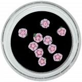 Decorațiuni unghii - flori acrilice, roz deschis