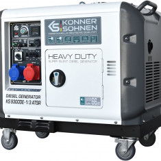 Sh - Generator De Curent 7.5 Kw Diesel - Heavy Duty - Insonorizat - Konner &amp; Sohnen