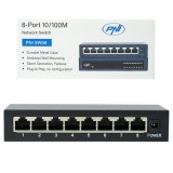 Cumpara ieftin Resigilat : Switch PNI SW08 cu 8 porturi 10/100 Mbps, carcasa metalica, fara venti