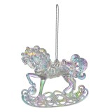 Cumpara ieftin Ornament brad Craciun Calut plastic argintiu 10x3x10 cm