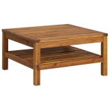 Masuta de cafea, 65x65x35 cm, lemn masiv de acacia