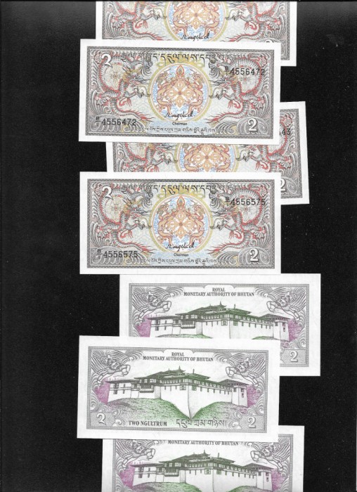 Bhutan 2 ngultrum 1985 unc pret pe bucata