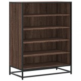 Cumpara ieftin Pantofar, stejar maro, 75x38x97,5 cm, lemn prelucrat/metal