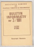 bnk fil Soc. romana de filatelie tematica si maximafilie - buletin info 3/1991
