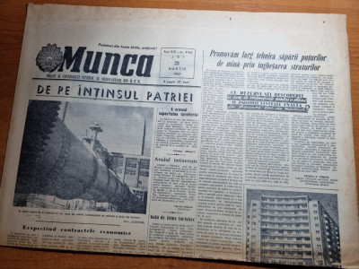 ziarul munca 21 martie 1963-art. pucioasa,institutul politehnic brasov foto