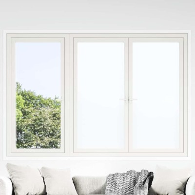 vidaXL Folie fereastră, 5 buc., statică/mată, alb, PVC 3208952 foto