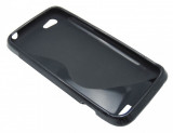 Husa silicon S-case neagra pentru HTC One V