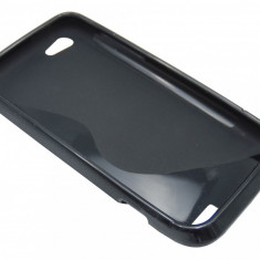 Husa silicon S-case neagra pentru HTC One V