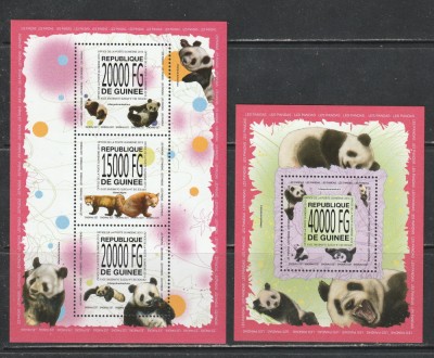 Guinea 2013 - Ursi Panda S/S 2v MNH foto
