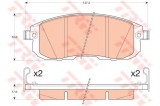 Set placute frana,frana disc NISSAN TIIDA Limuzina (SC11X) (2006 - 2016) TRW GDB3616