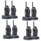 Kit 8 statii radio portabile PNI PMR R40 PRO acumulatori, incarcatoare si casti incluse