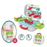 Set Joaca Doctor Rovo 935, Trusa Medicala 12 Piese, Jucarie Copii 3-5 Ani, Plastic Multicolor, Instrumente Realiste, Joc de Rol Educativ