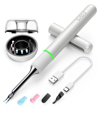 Aparat curatare urechi Bebird N5 Pro Alb pentru adulti si copii, camera HD, WiFi N5ProWhite foto