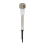Lampa solara LED pentru gradina din otel inoxidabil, 6500K, 30 cm