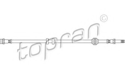 Conducta / cablu frana FORD MONDEO II Combi (BNP) (1996 - 2000) TOPRAN 300 641 foto
