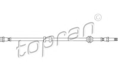 Conducta / cablu frana FORD MONDEO II Combi (BNP) (1996 - 2000) TOPRAN 300 641 foto